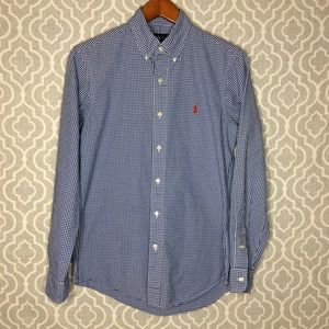 Ralph Lauren Mens Button Down Blue Size Small